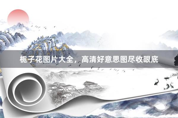 栀子花图片大全，高清好意思图尽收眼底